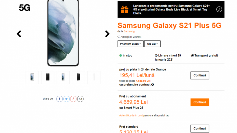 Samsung Galaxy S21 Plus in Orange Offer Pays in 5G Installments: GadgetRo – Hi-Tech Lifestyle