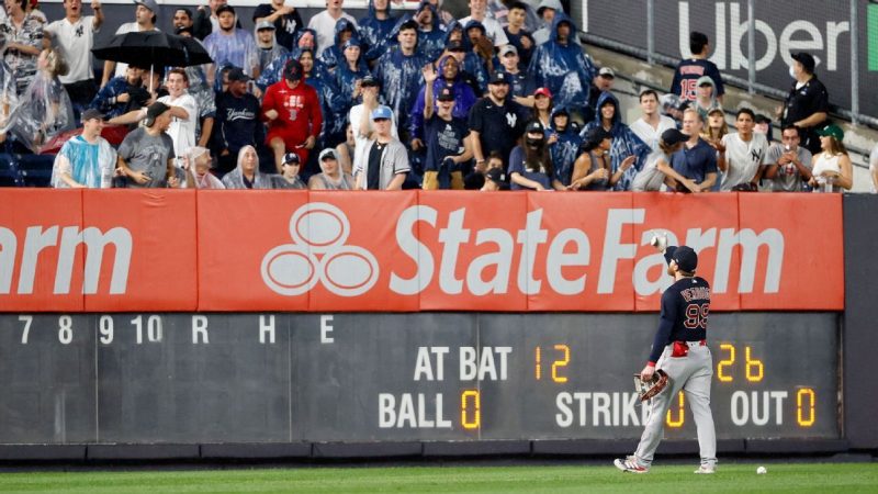 A fan who threw the ball at Alex Verduco at Yankee Stadium has been given a life ban at MLP grounds.