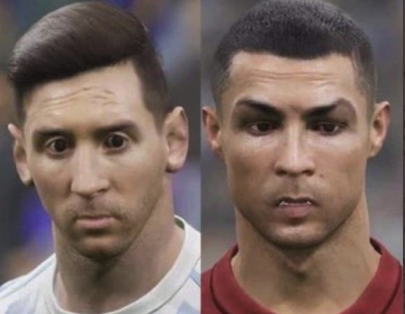 Asura Messi and Ronaldo in the worst video game