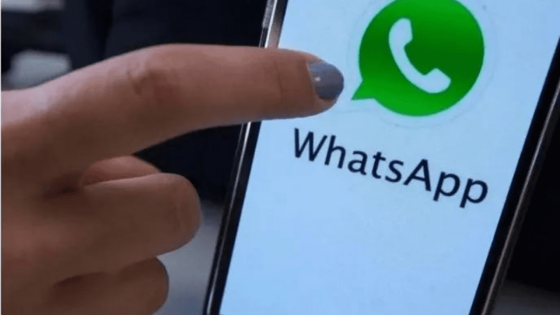 What happens if I press the WhatsApp logo?